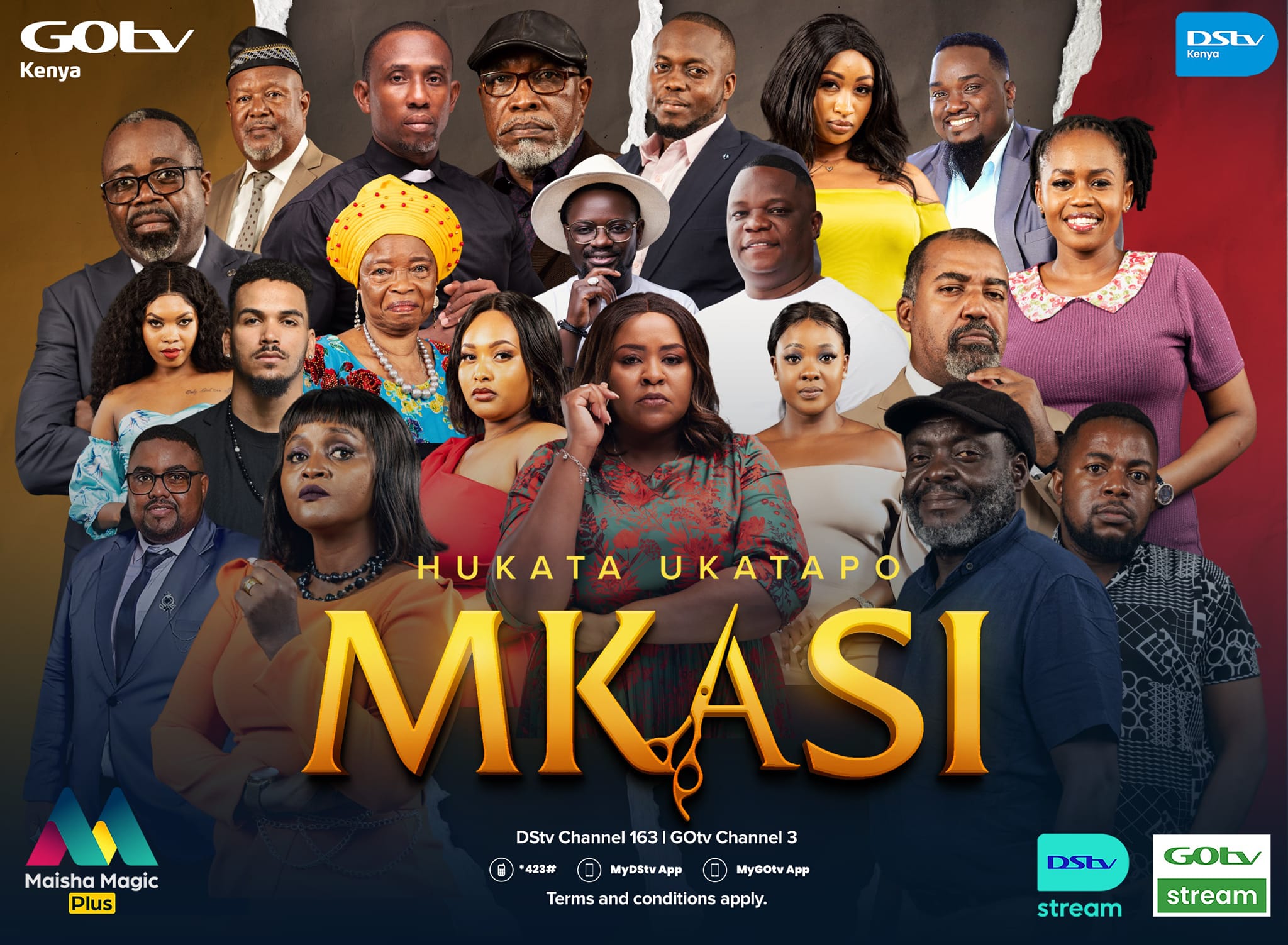 Mkasi Poster, it aired on DSTV 